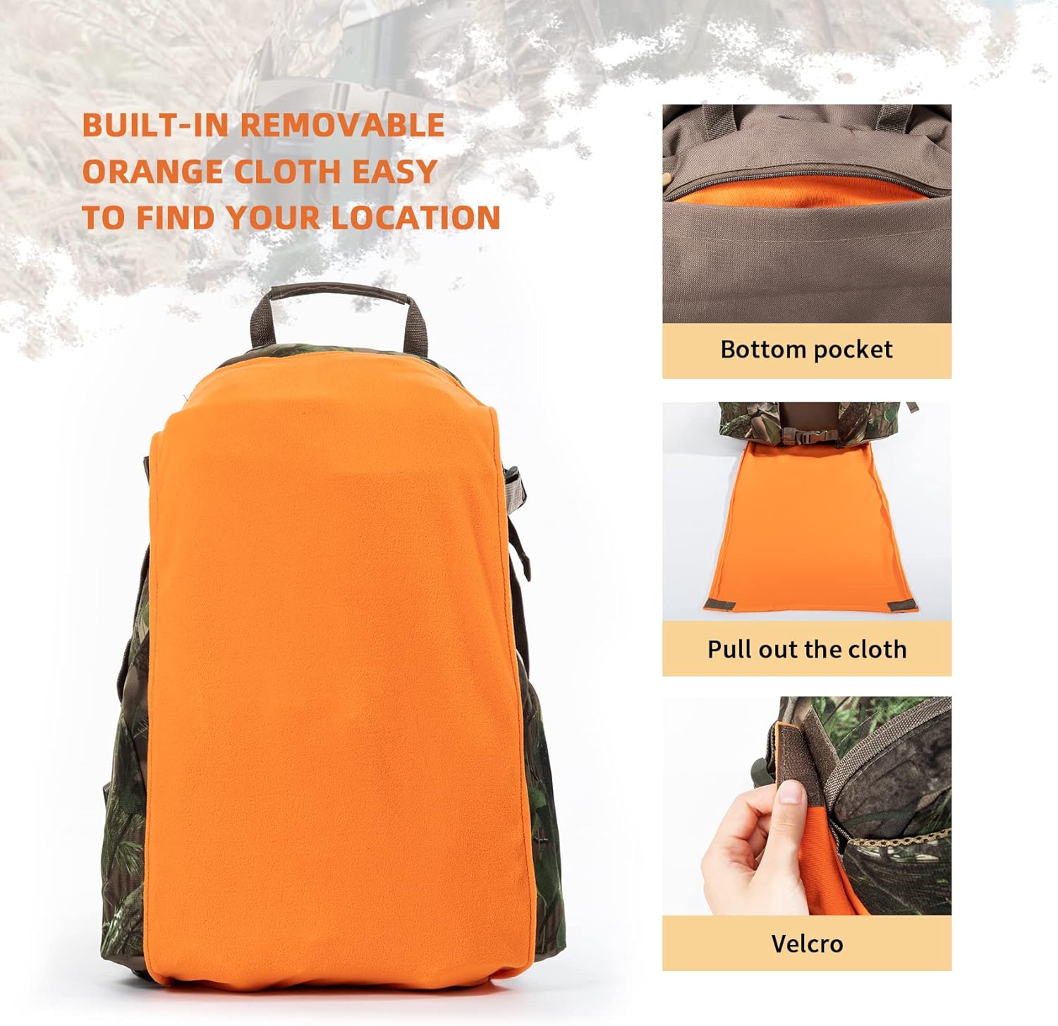 BLISSWILL Hunting Backpack Outdoor Gear Daypack for Rifle Bow Gun(New green camouflage color) : Sports & Outdoors