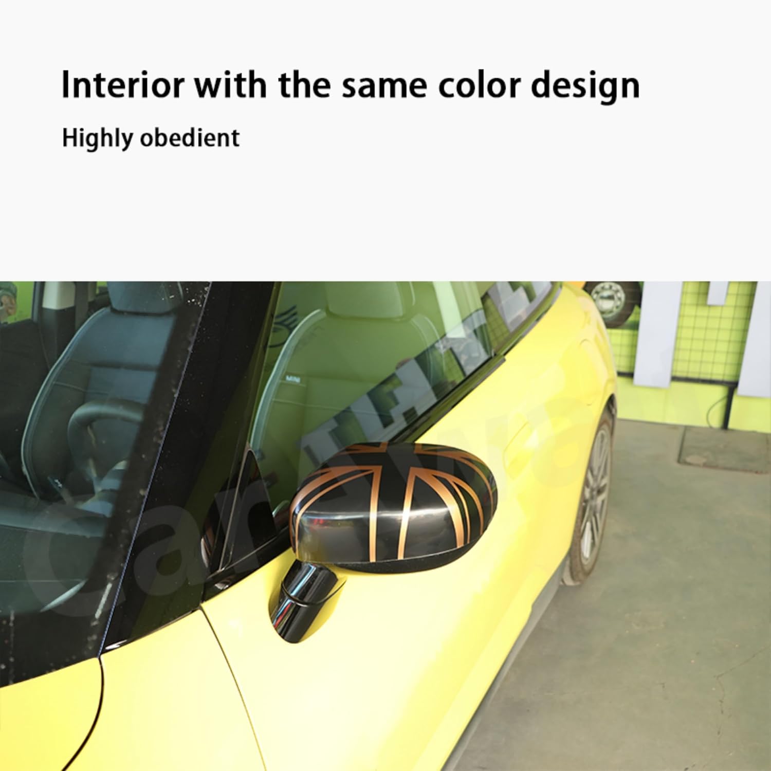 Rearview Side Mirror Cover Trim Case Accessories Decoration for Mini Cooper F65 F66 Countryman U25 2024+ (Union Jack J)