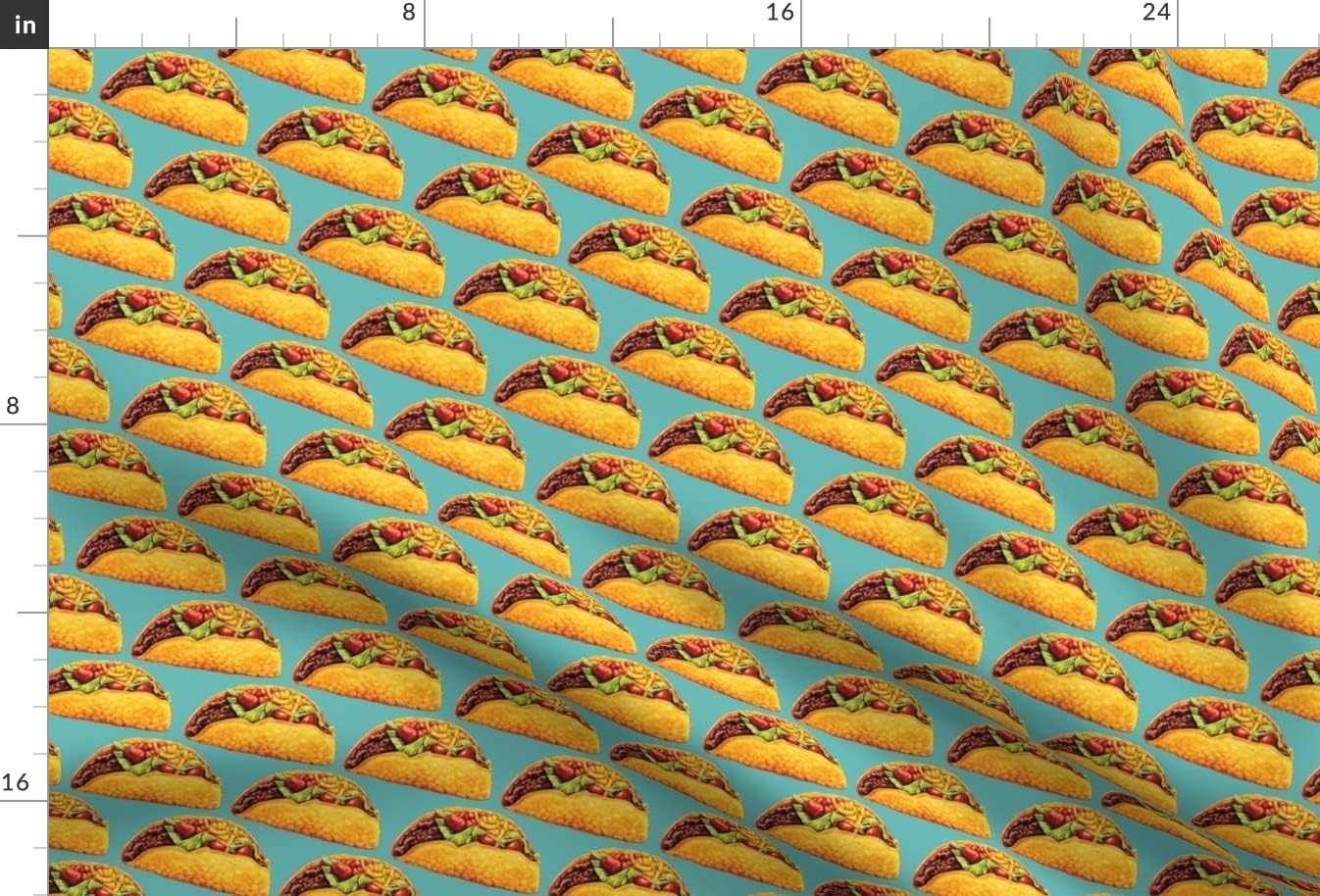 Spoonflower Fabric - Tacos Taco Food Funny Cute Retro Kitsch Cinco De Kitchen Decor Printed on Minky Fabric by The Yard - Sewing Baby Blankets Quilt Backing Plush