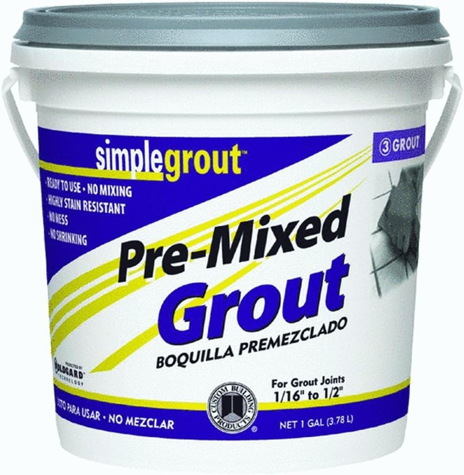 Custom PMG3331 1-Gallon Simple Premium Grout, Alabaster
