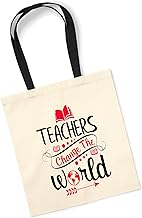 Tote Bag with Pink Handle for Teachers Gifts