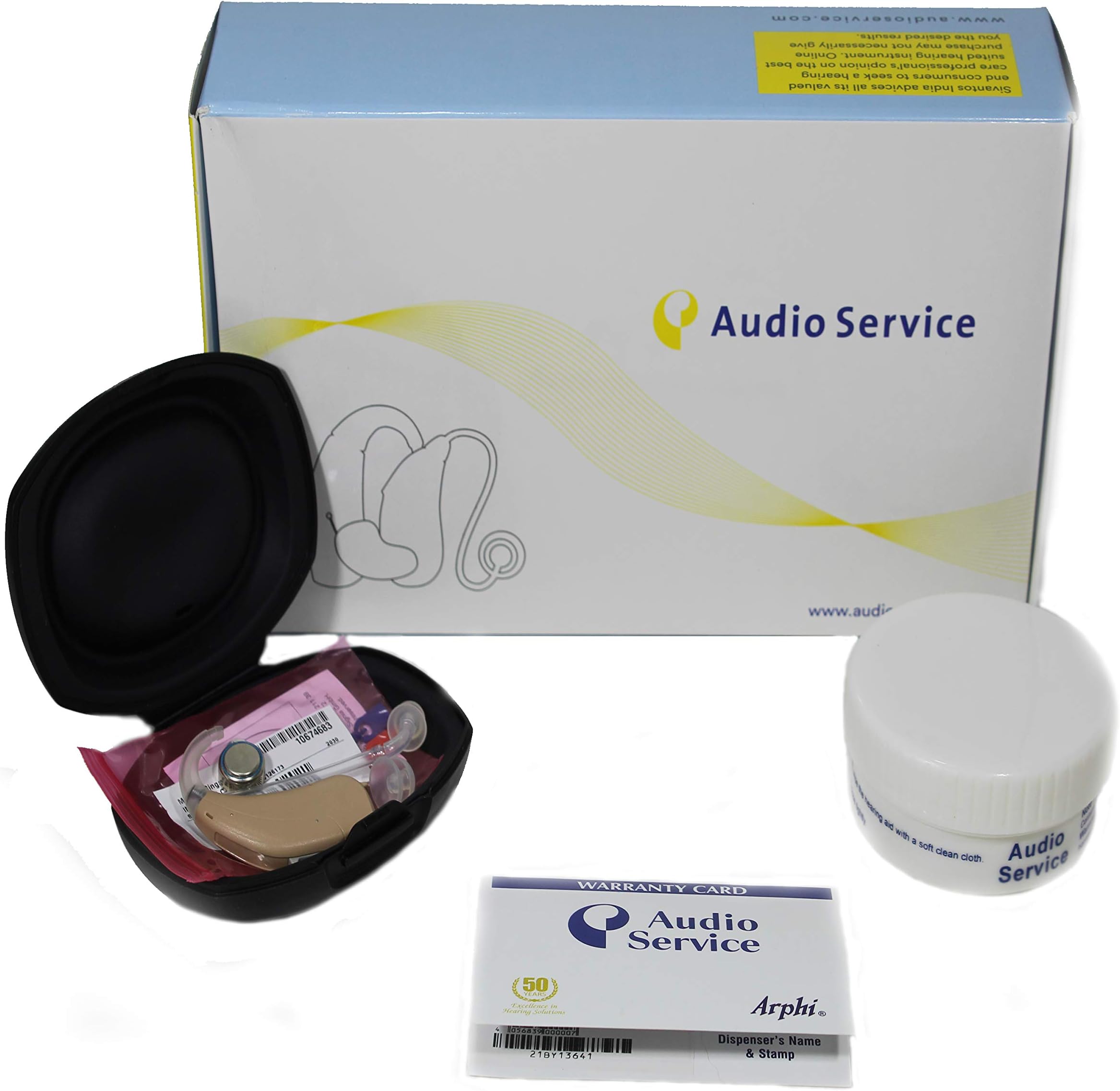 Audio Service Hearing Aid Machine For Ear- Volta Hp T- Sound Enhancement Amplifier- Behind The Ear Sleek Design Model - Multicolor