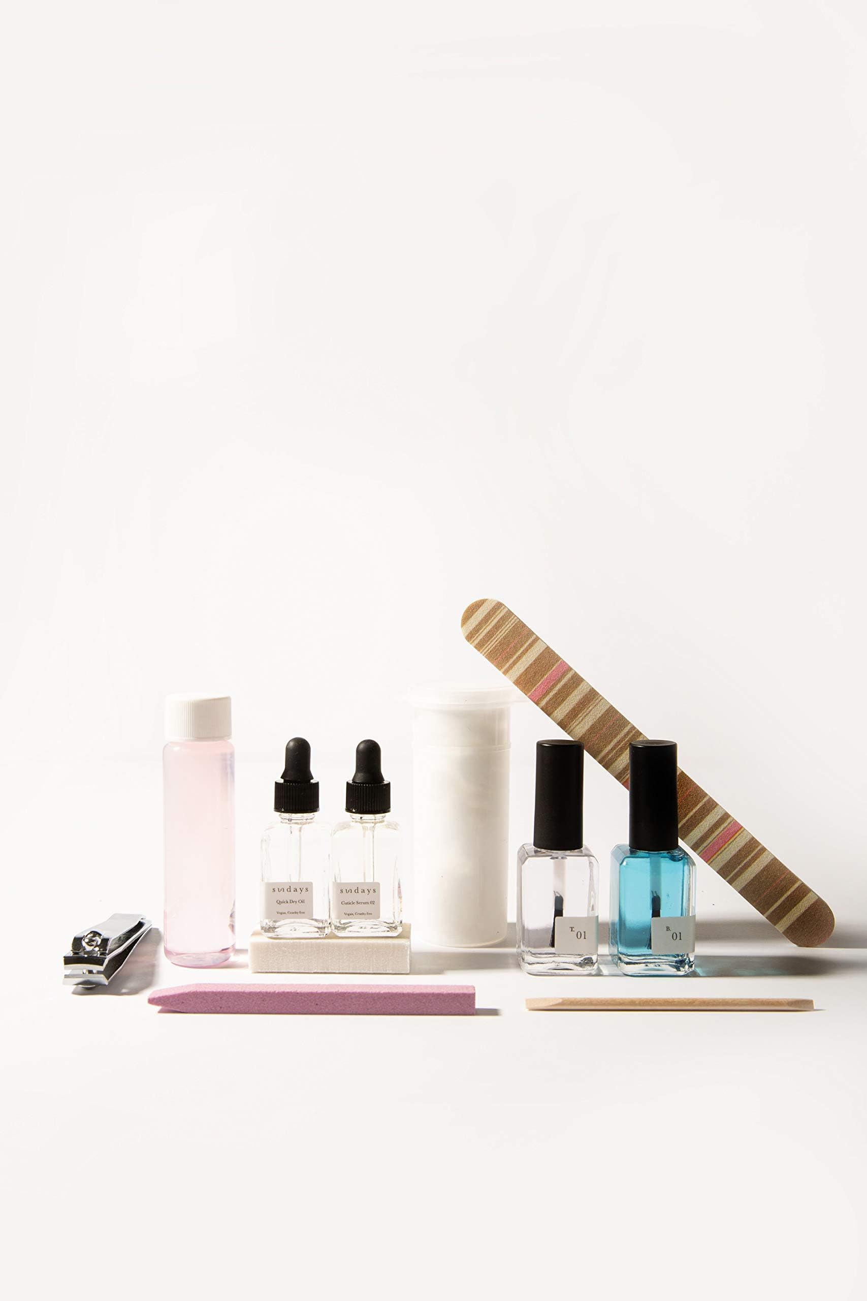 sundaysNon-Toxic Manicure Kit Mk.01: Salon Quality, Professional Treatment Set, Soy Polish Remover, 16 oz