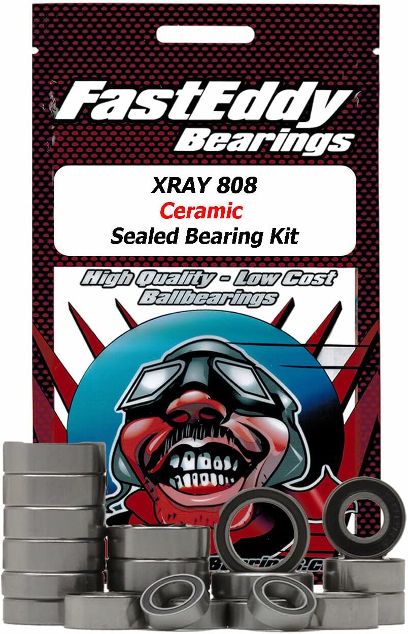 FastEddy Bearings Compatible with XRAY 808 Ceramic Sealed Bearing Kit