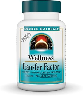 Source Naturals Wellness Transfer Factor, Supports Immune System Response* 125 mg - 60 Vegetarian Capsules