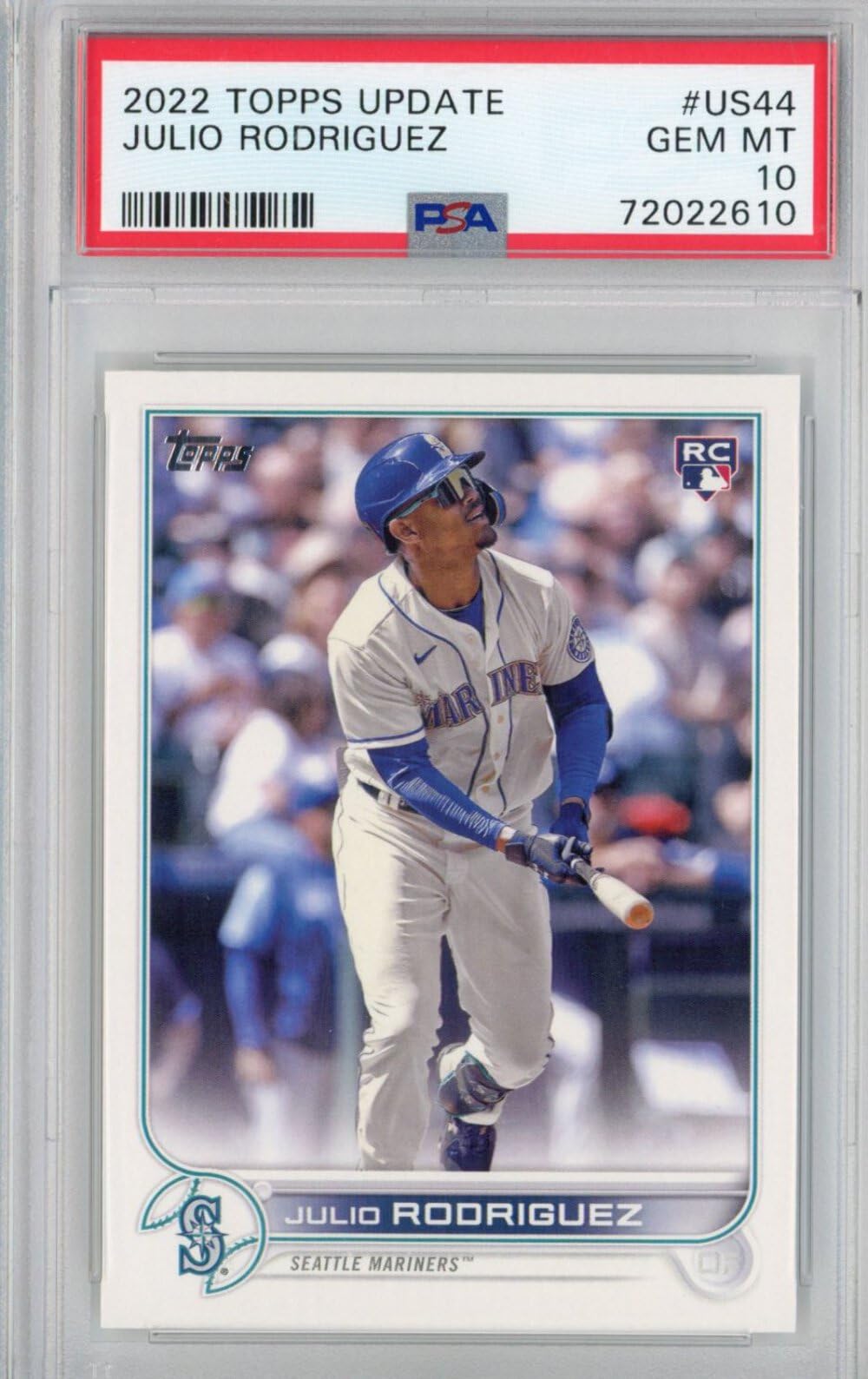 Amazon.com: Graded 2022 Topps Update Julio Rodriguez #US44 Rookie 