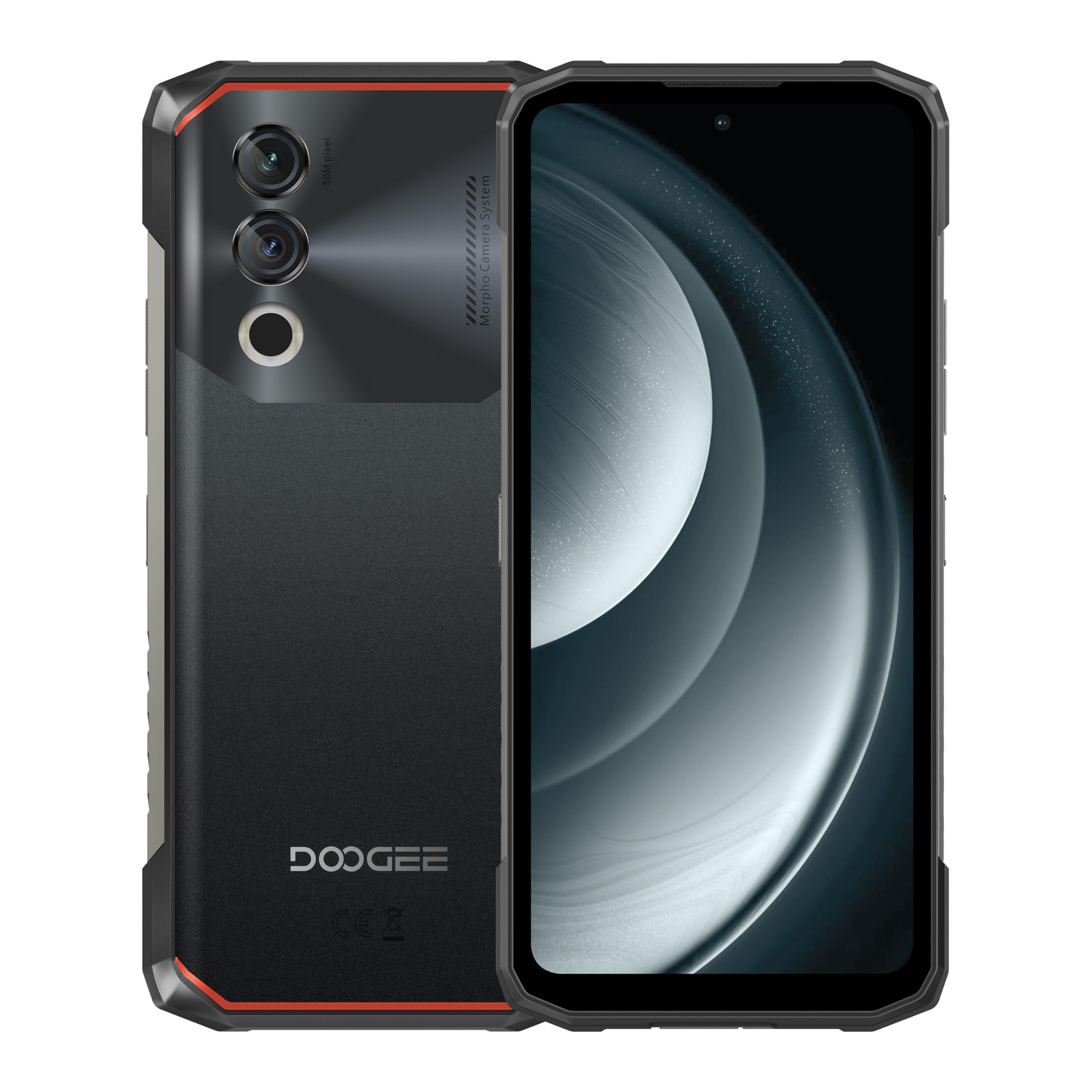 DOOGEE Blade10 Power Rugged Smartphone, 10300mAh, 24GB RAM + 256GB ROM, Display 6.6 Pollici HD+ 90Hz, AI Camera 50MP, Octa-Core, Android 14, Dual SIM, NFC, Unlock, 2024 - Nero
