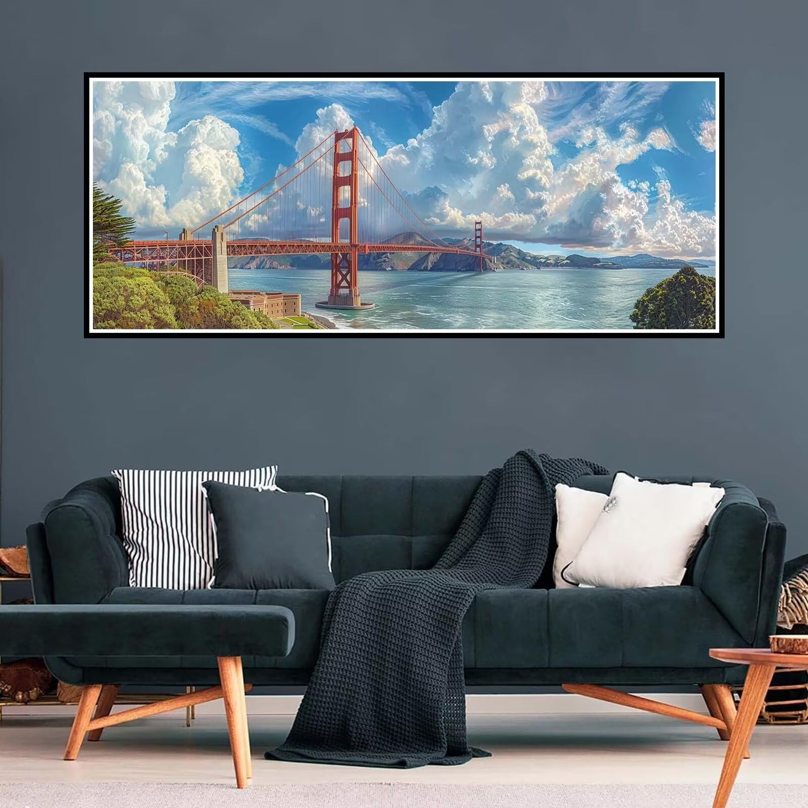 Diamond Painting New York 40x50cm - Ponte Brooklyn Con Diamanti Rotondi, Kit Completo - Foto 2