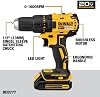 Taladro Atornillador Inalámbrico DEWALT 20V MAX, Taladro Eléctrico, Sin Escobillas 1/2 Pulgadas 2 Velocidades, Incluye Batería 2.0Ah y Cargador, Luz LED (DCD777D1) 5