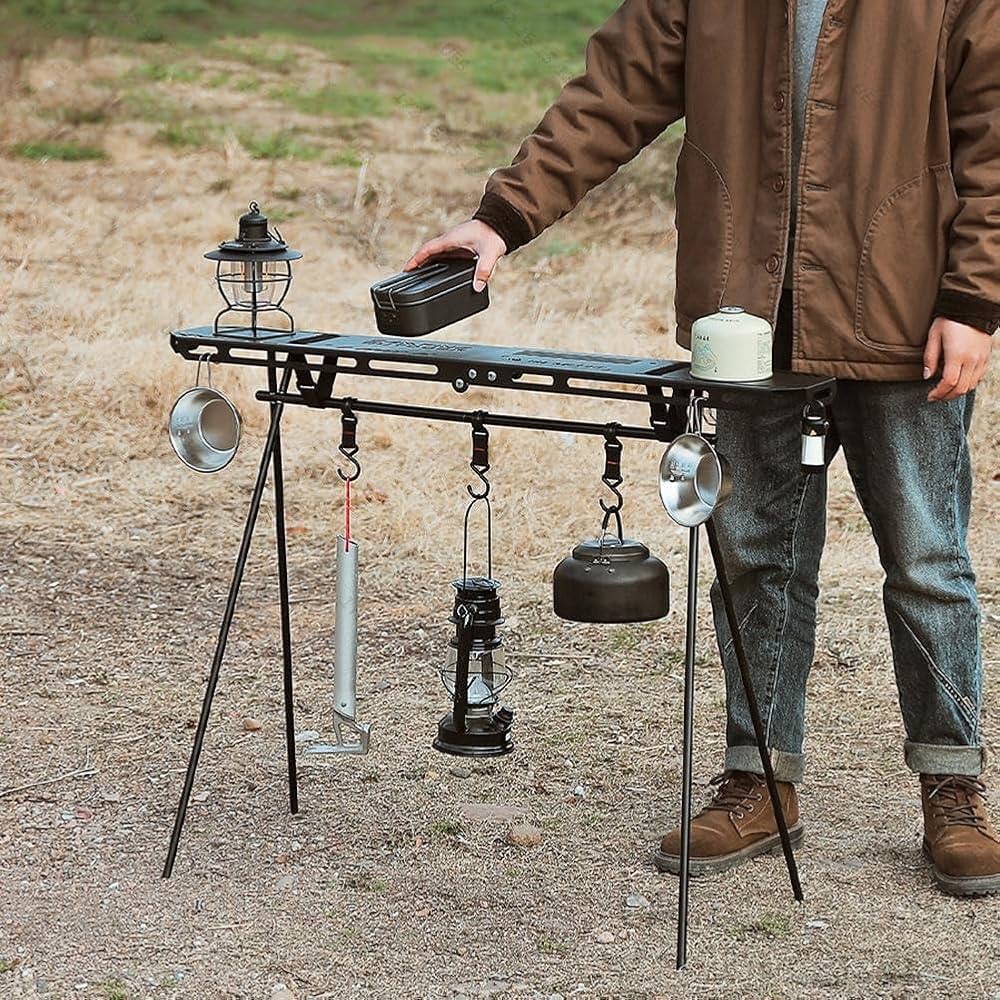 ハンギングラック Amazon | Biyate キャンプ ハンギングラック トッププレート