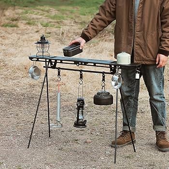 Amazon | Biyate キャンプ ハンギングラック トッププレート