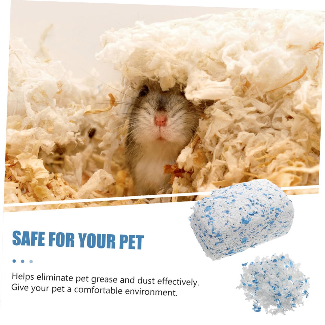 BESPORTBLE Lettiera in Carta per Piccoli Animali, Confezione da 2 Borse | Gabbia di Piccoli Animali, Superficie Delicata e Confortevole, Mantiene L’area Ordinata