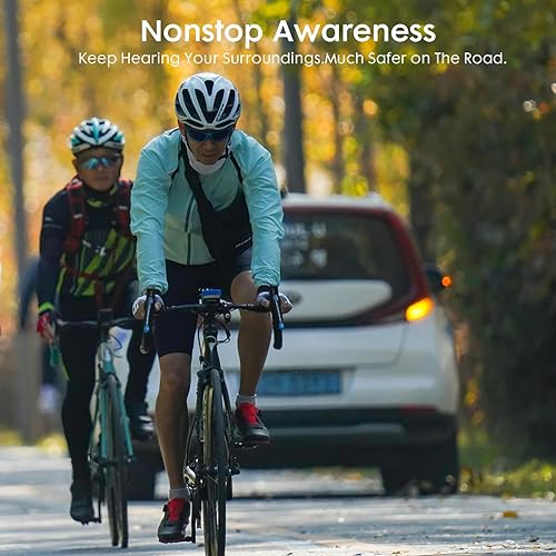 Miniatura 6 de Auriculares de oreja abierta, auriculares inalámbricos Bluetooth 5.3, ajuste cómodo y estable, controladores de 0.638 in, llamadas claras, a prueba