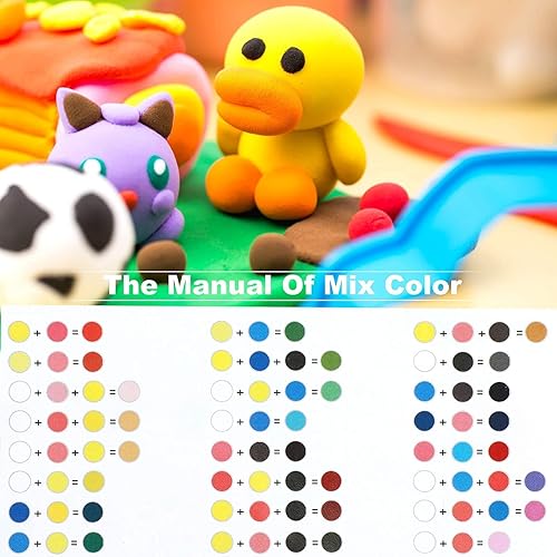Miniatura 3 de Abandon Air Dry Modeling Clay36 colores aire seco modelado suave arcilla para niños hacer limoso plastilina DIY arte manualidades coloreado modelado