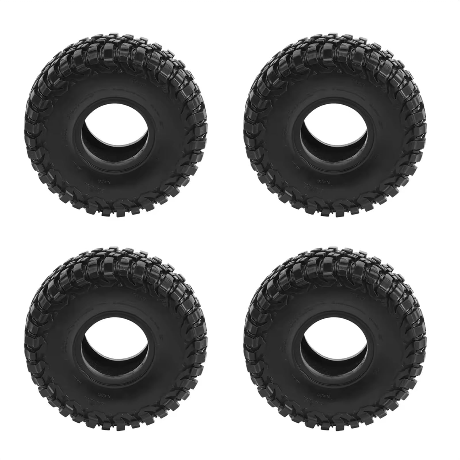 Neumático RC Compatible con TRX4 D90 para Axial SCX10 II III para Redcat 4 Piezas 117 Mm 1,9 Neumático De Goma Rueda Neumático 1/10 RC Crawler Car