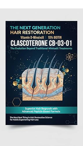 Miniatura 3 de La próxima generación de restauración del cabello CLASCOTERONE CB-03-01 Con Vitamina D-Minoxidil BIOTIN. La evolución más allá de los tratamientos