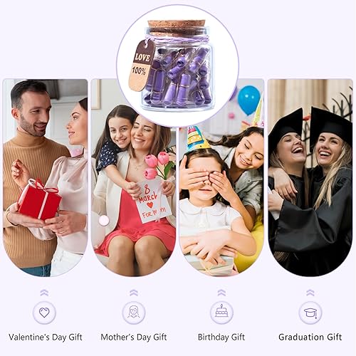 Miniatura 54 de Tintnut Regalo de San Valentín para novio/novia, letras de cápsula, 30 unidades, mensaje de amor, letras de amor, píldoras de mensaje, regalo medio