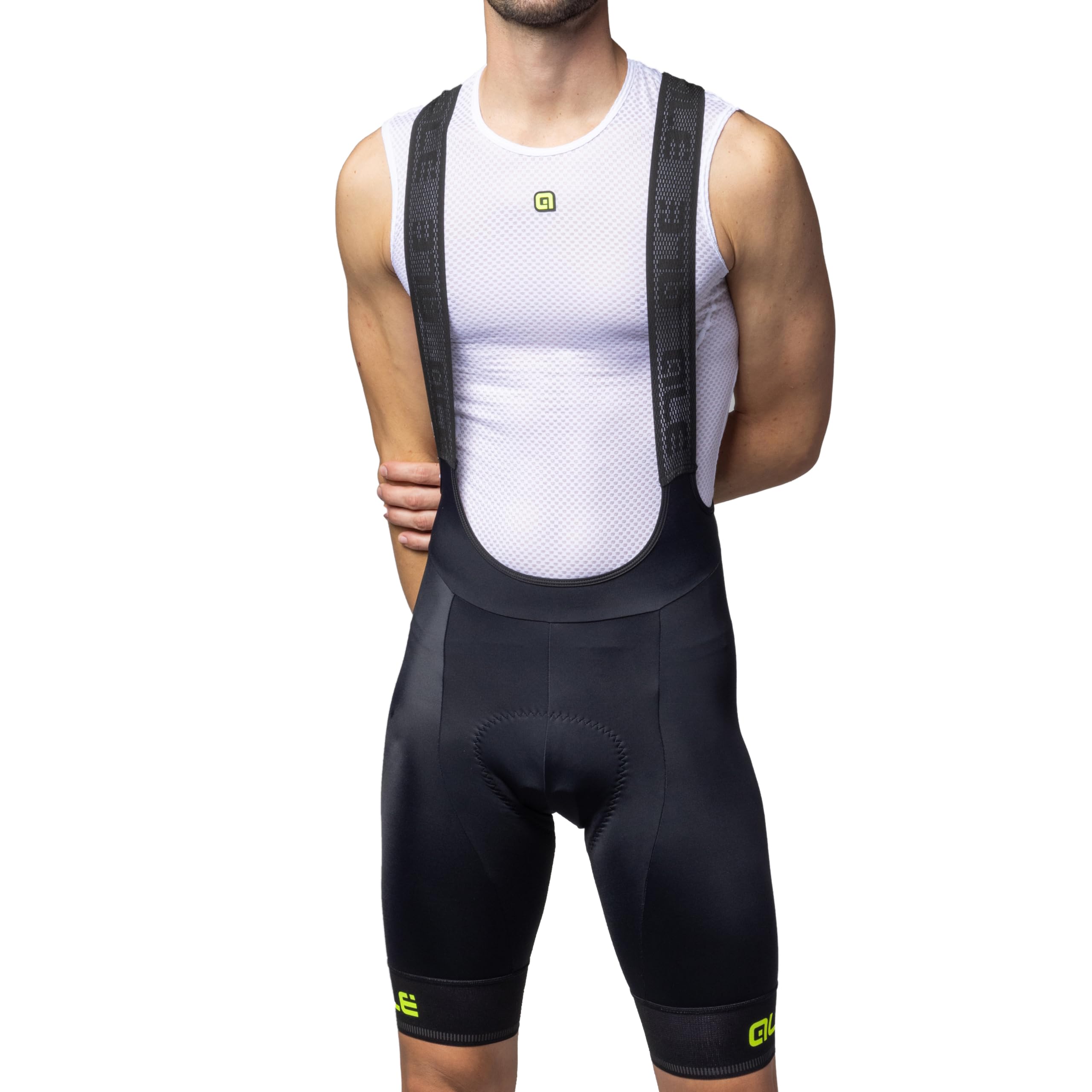 Alé Cycling Men's Pragma Corsa 2.0 Bib Shorts, Fluo Yellow, M