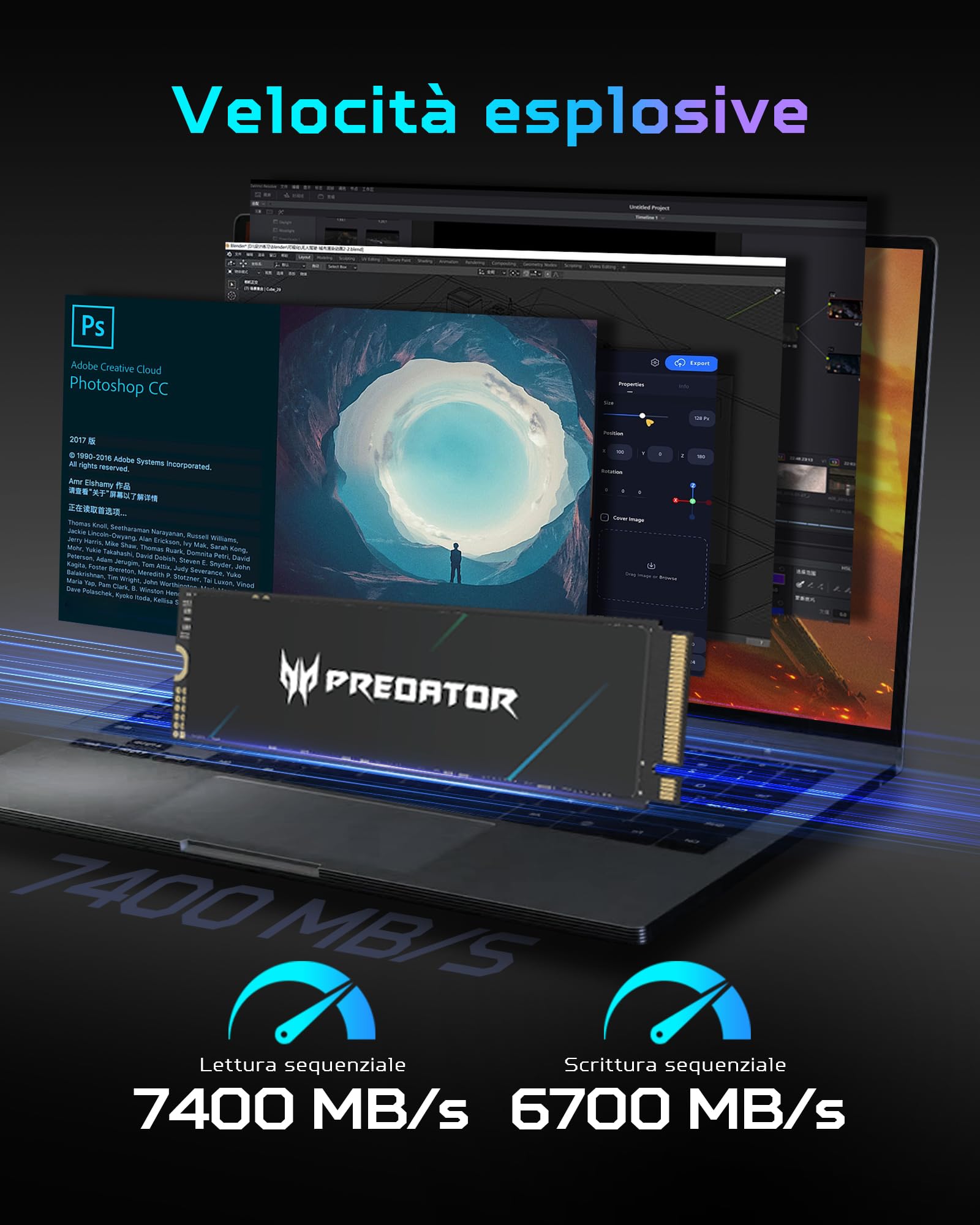 ACER PREDATOR SSD GM7 1Tb M.2 NVMe PCIe Gen 4x4