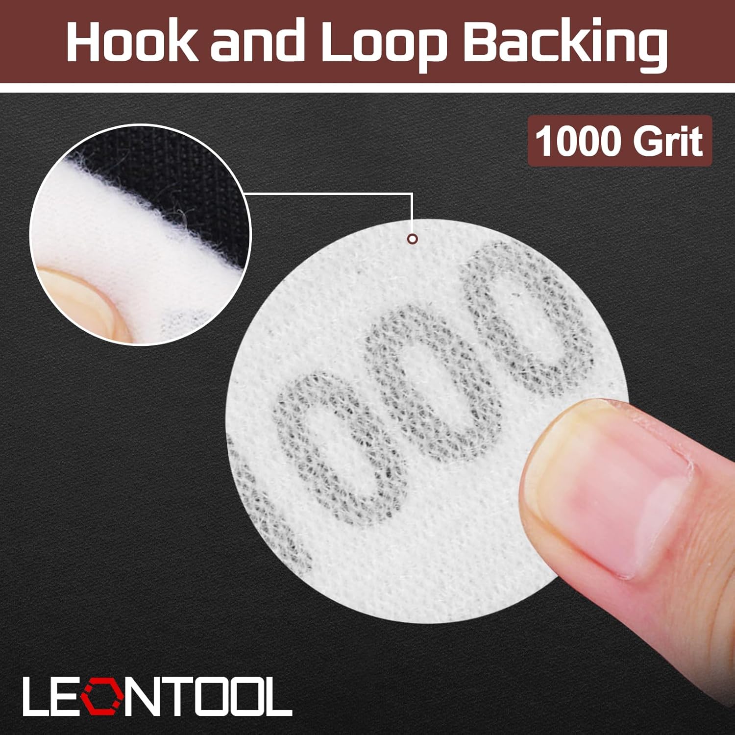 100 Pcs Sanding Disc 1 Inch Hook and Loop Round 1000 Grit Sandpaper for Random Orbital Woodworking Metal Polishing
