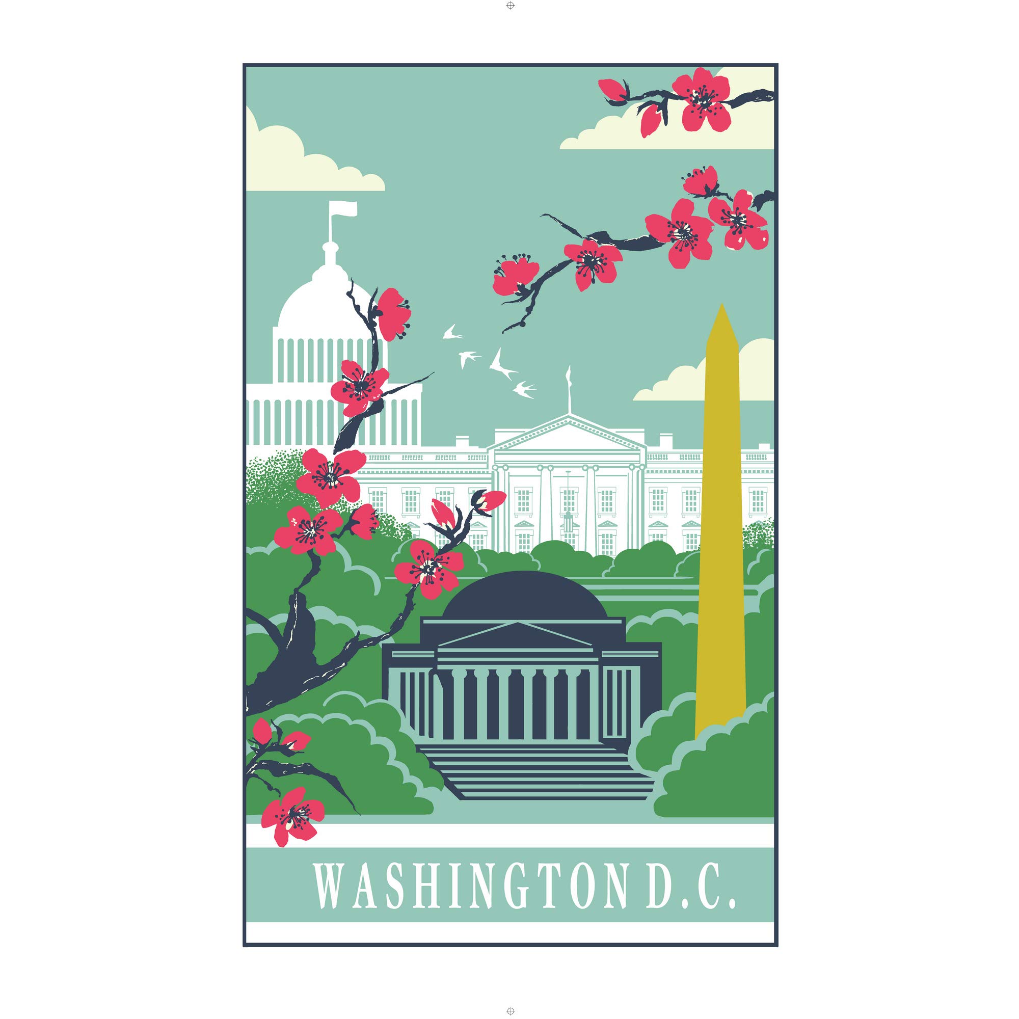 Ulster Weavers Blue Tea Towel-Washington (100% Cotton, ), One Size