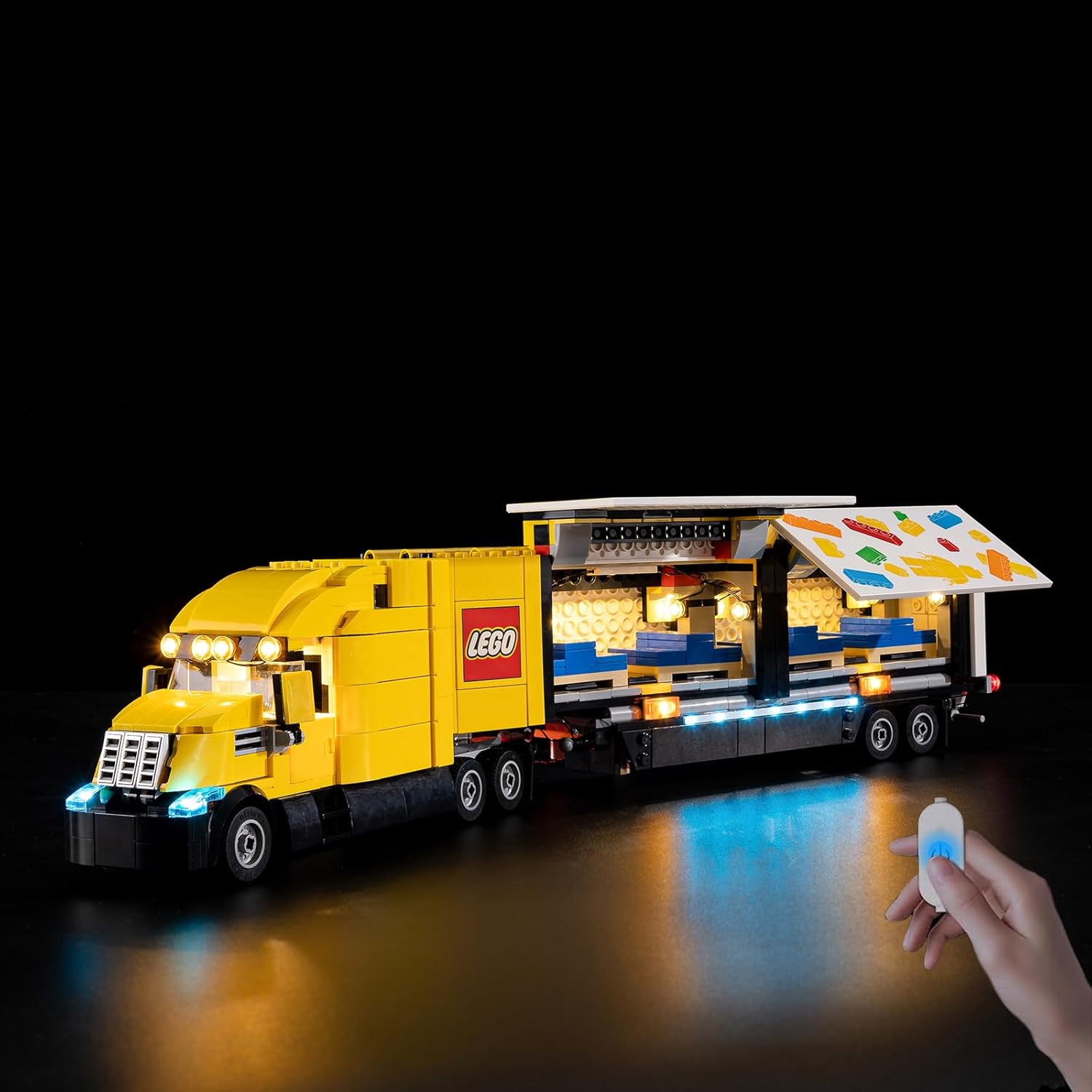 Nitemode LED Light Kit Compatible with Lego-60440 Yellow Delivery Truck, Upgraded for Yellow Delivery Truc Models Set Lighting Accessories,No Model(Brightness Adjustable)
