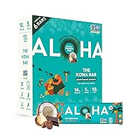 Vista 20 de ALOHA Barras de proteínas orgánicas a base de plantas, almendras y chocolate de coco, 12 unidades, barras de 1.98 onzas, veganas, bajas en azúcar