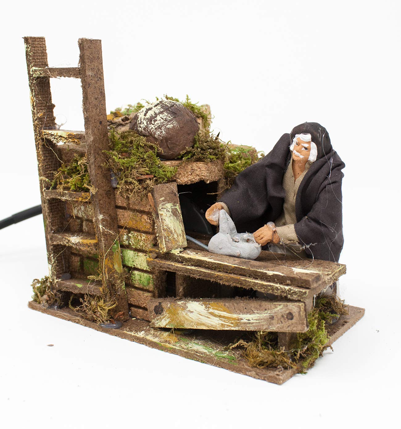 Pastore per Presepe in Movimento 14 cm x 9 cm Il Falegname