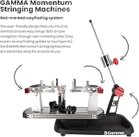 Vista 4 de Gamma Momentum Drop Weight 2 - Sistema de montaje intuitivo de 2 puntos, cuerda de raqueta de tenis de grado profesional con características