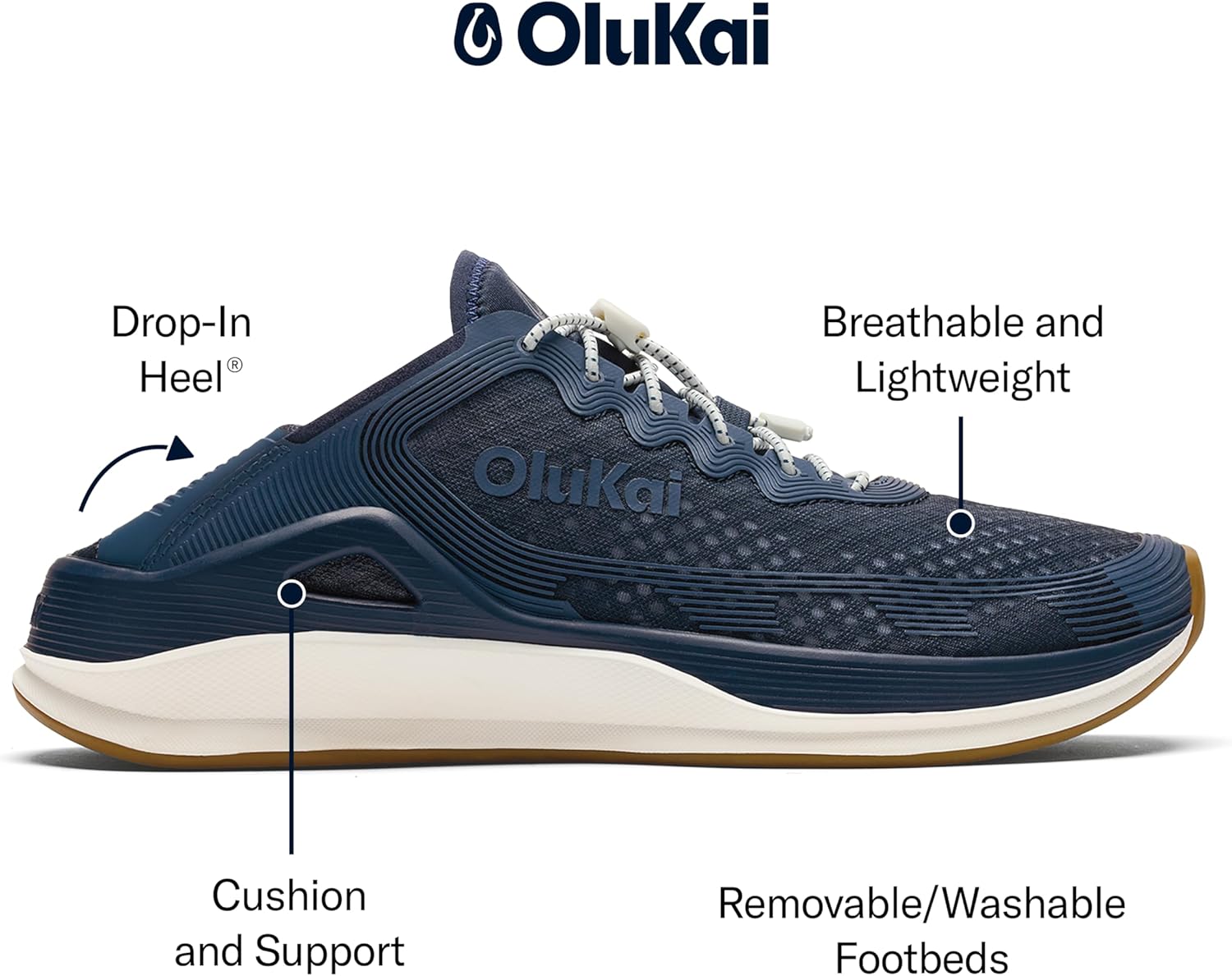 OLUKAI 'Ahi Men’s Performance Marine Shoes, Water-Ready Sneakers with Customized Lacing Fit, Lightweight & Breathable, Enhanced Grip & Traction - Image 4