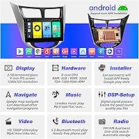 Vista 3 de Pantalla táctil Android compatible con Carplay Android Auto, radio de coche, estéreo, Bluetooth, navegación, reproductor multimedia, GPS, WiFi