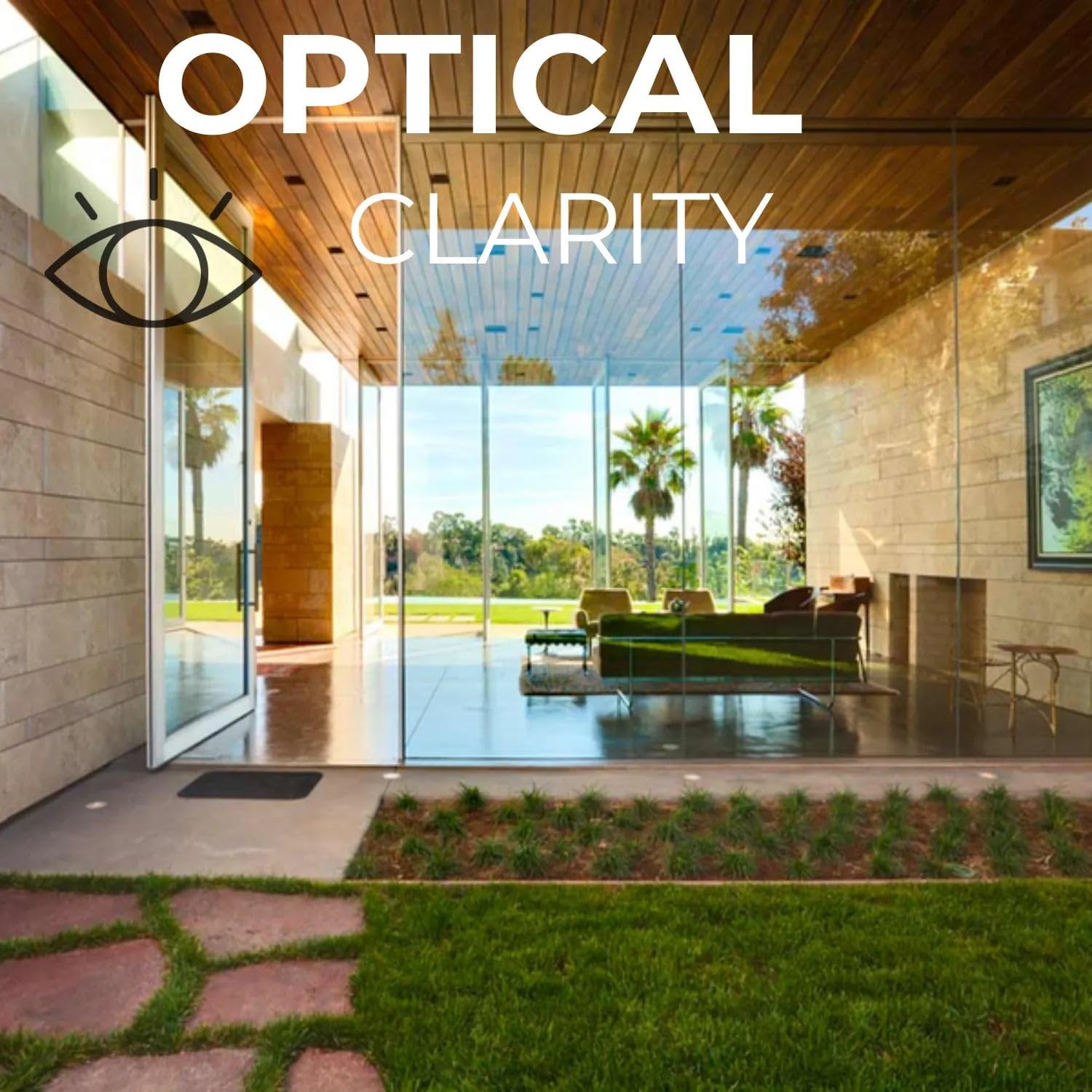 Rockrose Ultra Vista Window Tint for Home – UV Blocking, Privacy Tint, Reflective Window Film Heat Blocking, Shatterproof Protection - 20% VLT 24 in x 15 FT