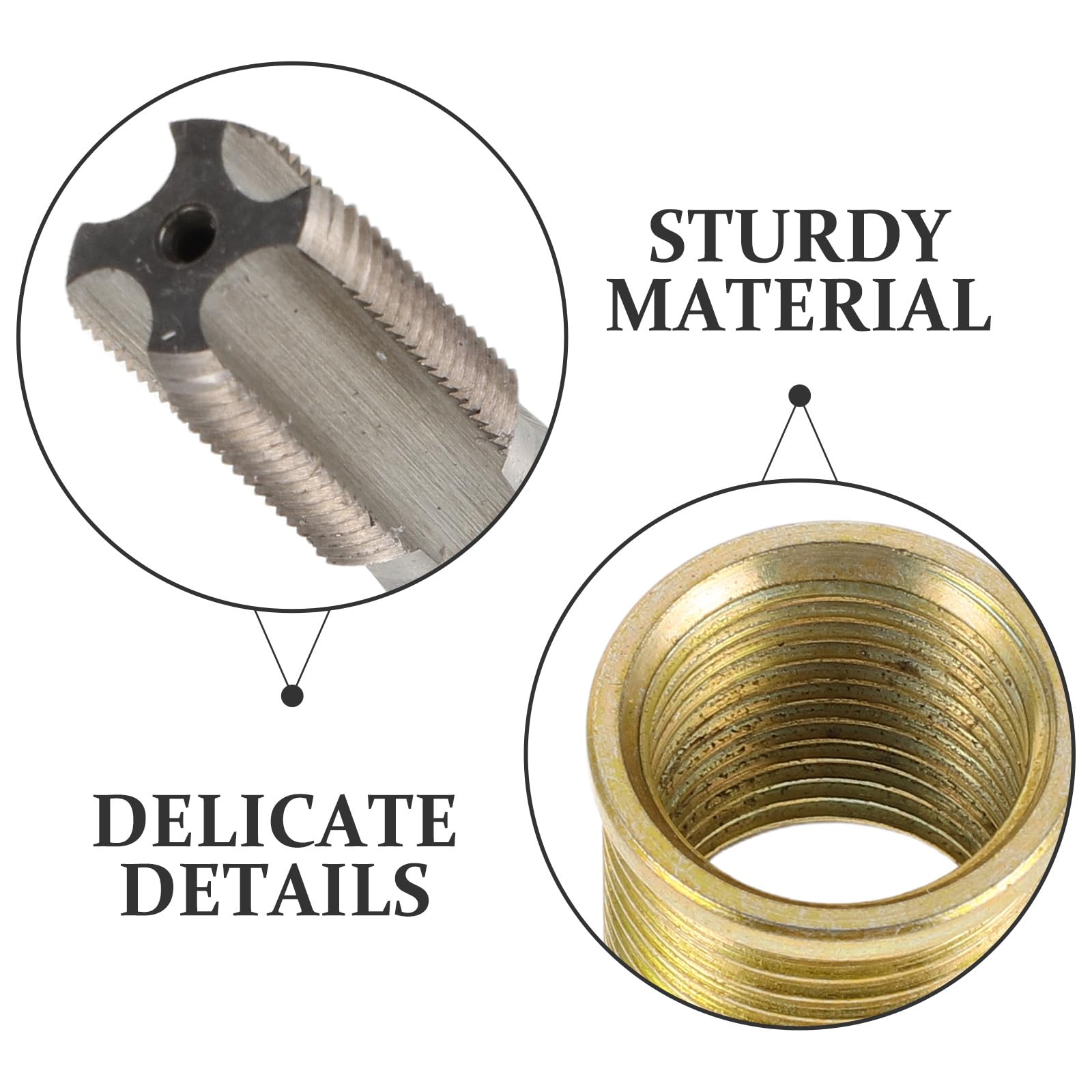 Yardwe Kit Riparazione Filetti per Candele e Utensili per Riparazione Filettatura Motore Auto e Benzina Inserti Maschi Candele