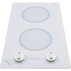 Kenyon B41602 6-1/2-Inch Caribbean 2-Burner Cooktop with Analog Control UL, 240-volt, Black