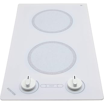 Kenyon B41602 6-1/2-Inch Caribbean 2-Burner Cooktop with Analog Control UL, 240-volt, Black