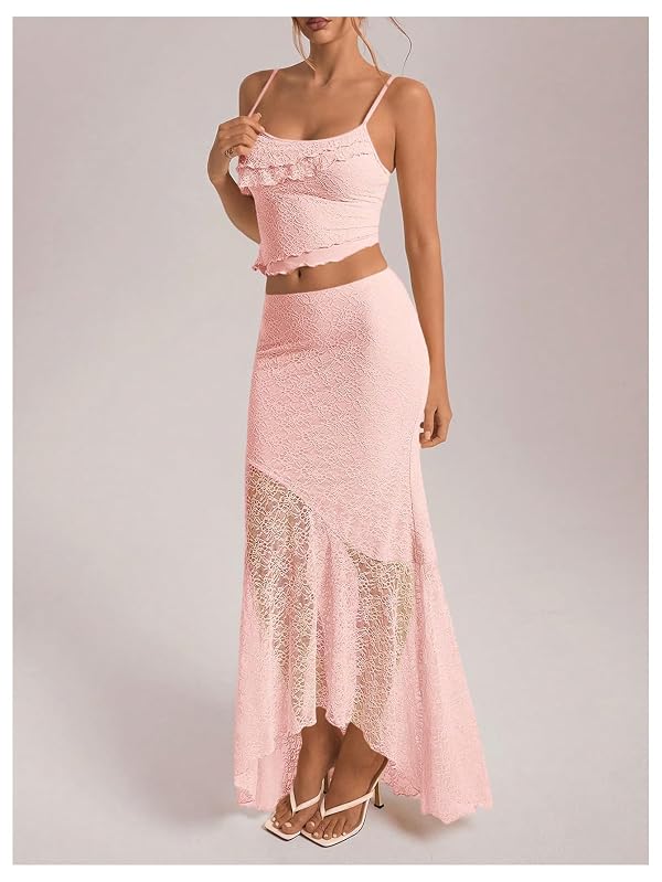 Milumia Women's 2 Piece Summer Vacation Outfits Maxi Skirt and Top Set by Milumia - Used condition - Image 4