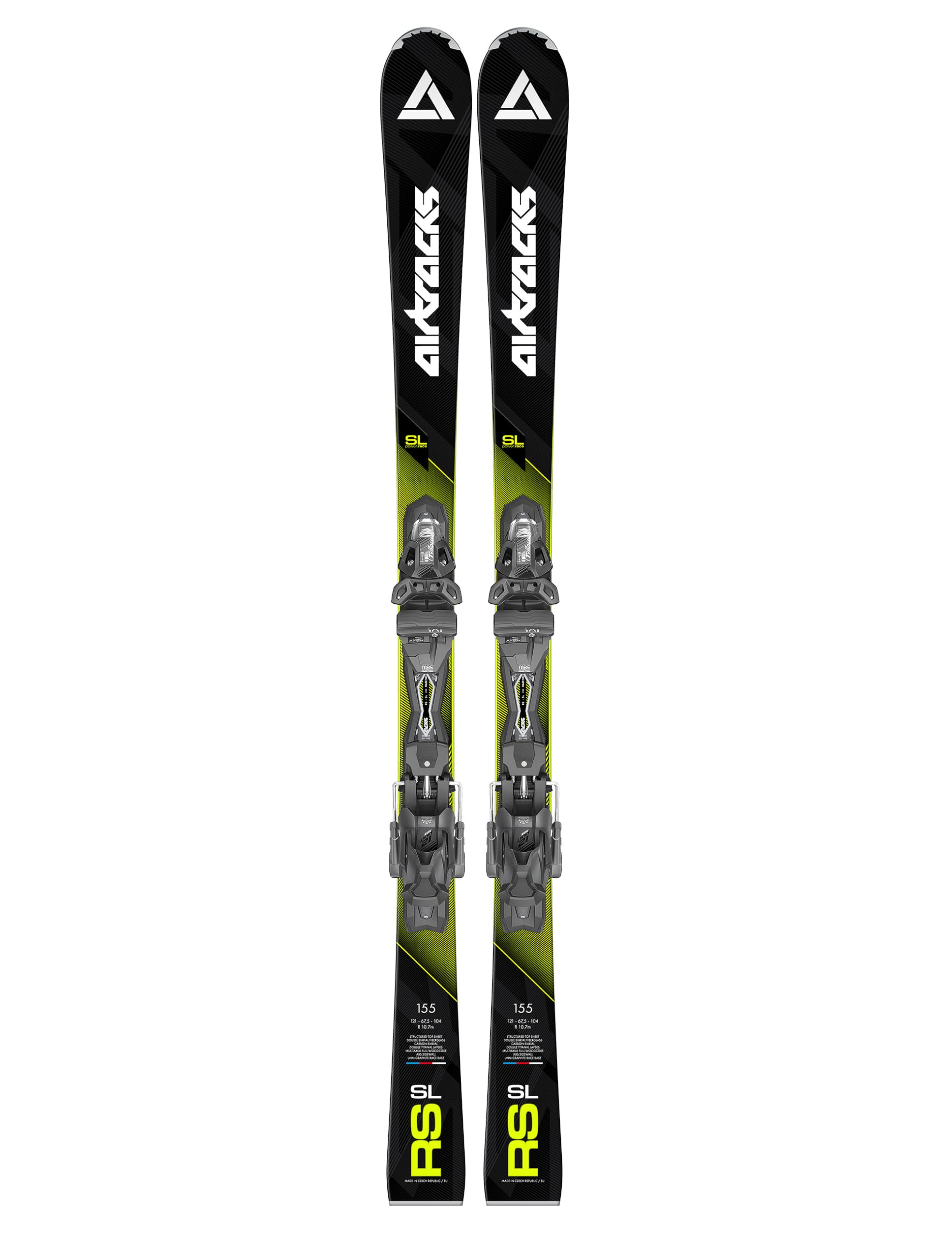 Airtracks Master Pro RS SL Slalom Ski Rennski Racecarver mit Bindung Tyrolia PRW 12 GW - Längen 155cm, 165cm - Modell 2025 + Ski Tasche