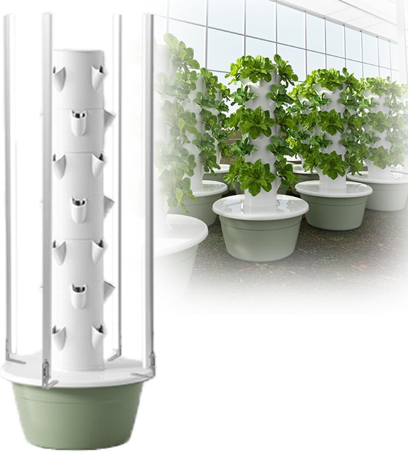 Indoor Hydroponics Growing System with Pump & Net Pots - 7-Layer Smart Garden Kit for Home & Garden, Complete Hydroponic Solution for Easy Plant Growth