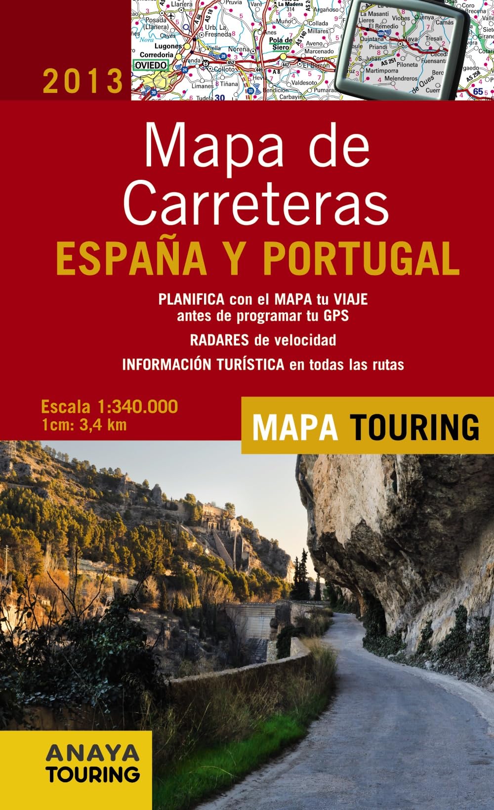 Mapa de Carreteras de España y Portugal 1:340.000, 2013 (Mapa Touring)