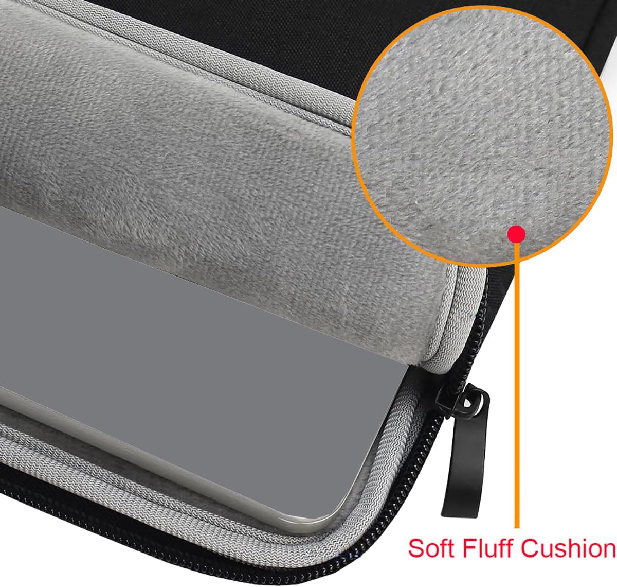 Portable Monitor Case 15.6 inch, Soft Protective Carrying Sleeve Bag Pounch for 15.6'' 16.1'' External Monitor Display Laptop Notebook Ipad - Image 8