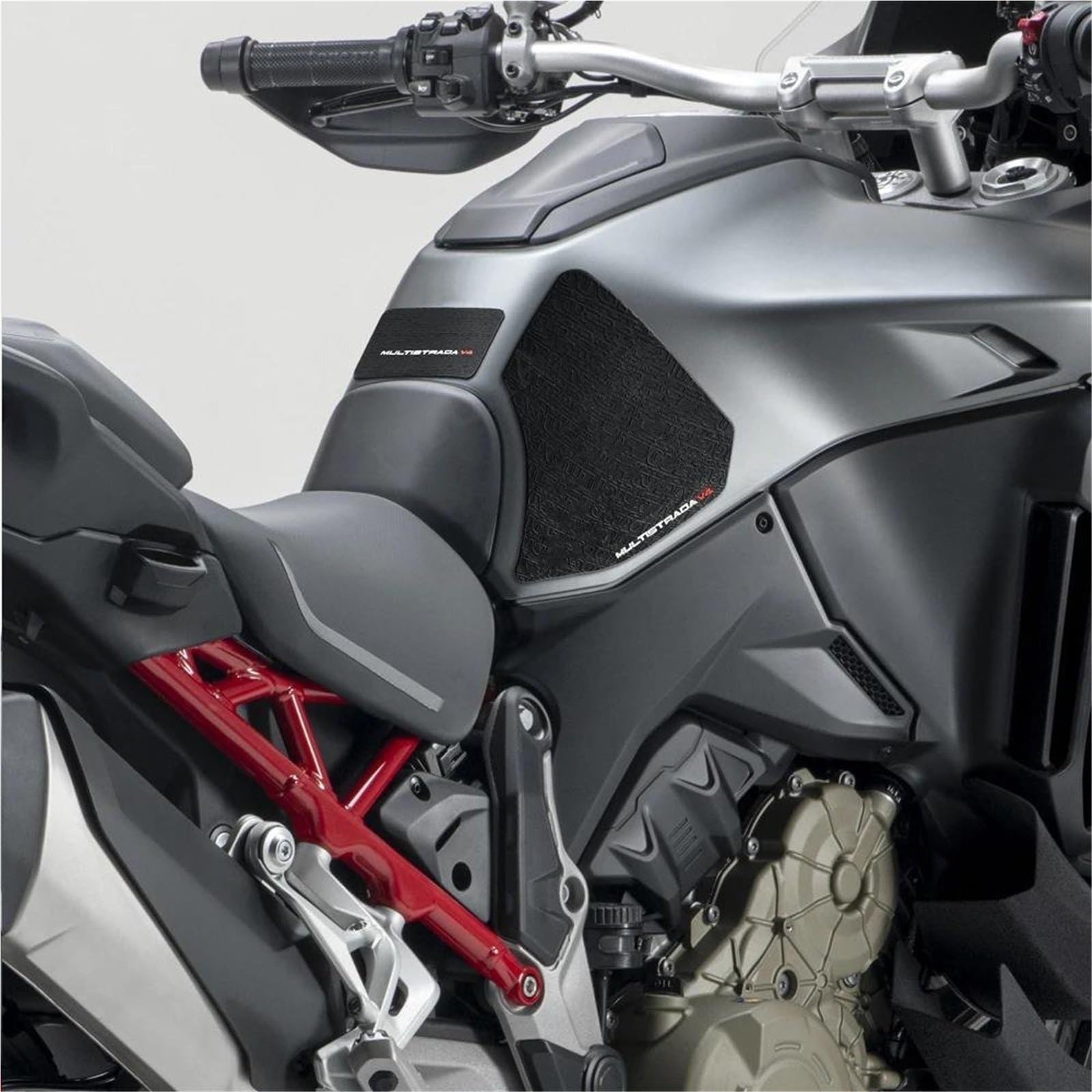 Trazione Pad Adesivo Laterale per Serbatoio Carburante per Ducati Multistrada V4 S V4S V 4S 2021, Protezione Antiscivolo per Serbatoio Protezione Serbatoio Adesivo per Moto