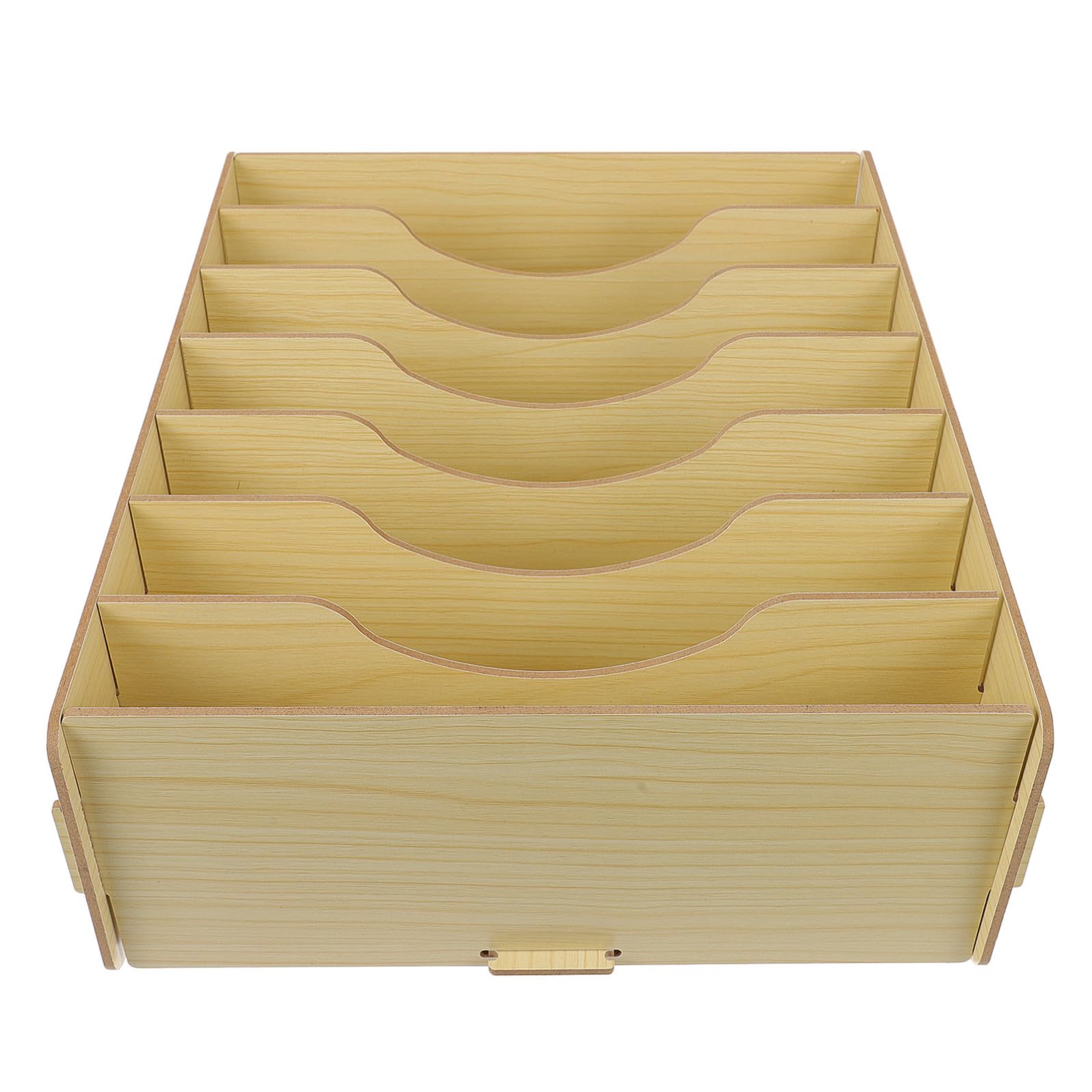 YARNOW Cassettiera da Ufficio in Legno Rettangolare Multifunzionale per Riporre Cancelleria Scomparti senza Coperchio per Casa e Camera