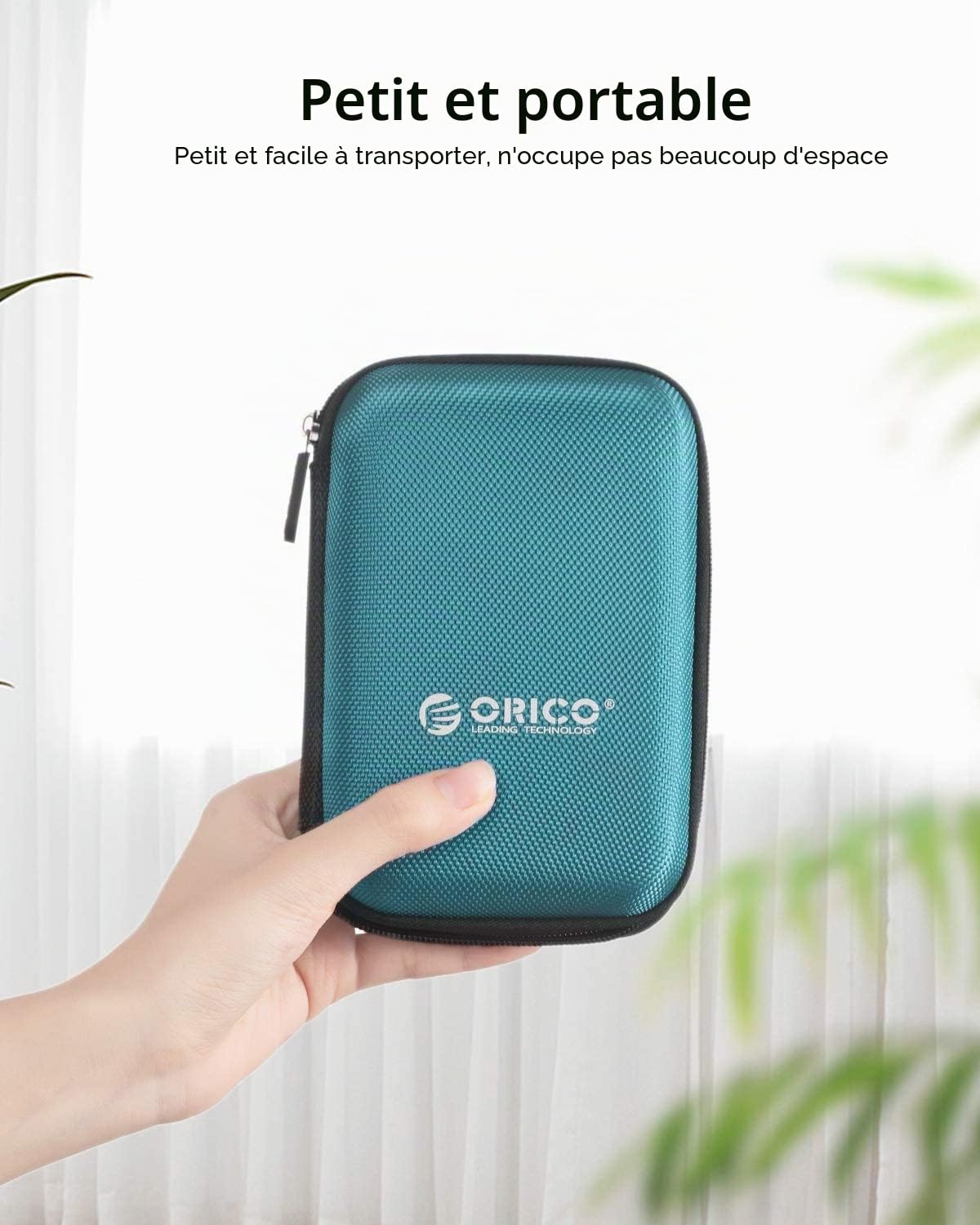 ORICO Étui de Protection Disque Dur Externe Étanche 2.5'' pour HDD SSD Bleu (PHD-25)