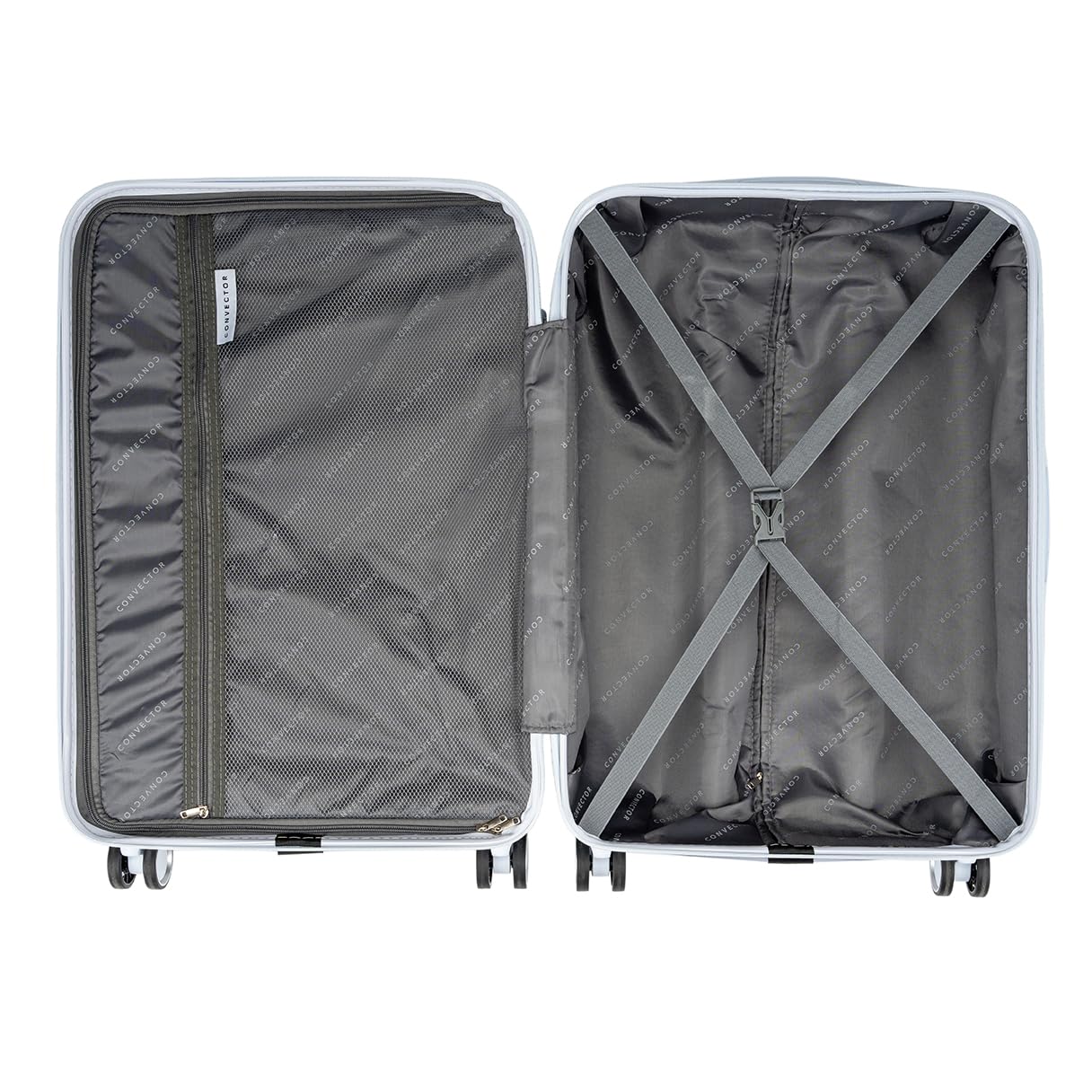Convector Set Quattro Trolley + Beauty Case Da Viaggio, Valigie Rigide in 5 Dimensioni Con Ruote Girevoli a 360 °, Lucchetto TSA e Struttura in ABS Doppio Strato, Antigraffio e Antiurto