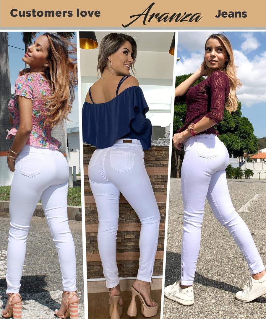 Pantalones Colombianos Levanta Cola | Butt Lifting Jeans for Women Colombian Jeans for Women Butt Lift Boot Cut Jeans Blue - Image 6