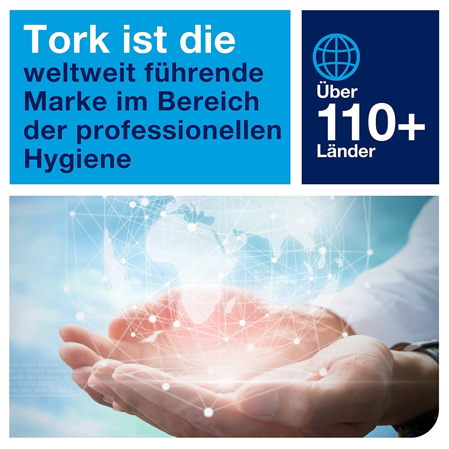 Tork Spender für Kosmetiktücher Weiß F1, Einzeltuchentnahme, 270023