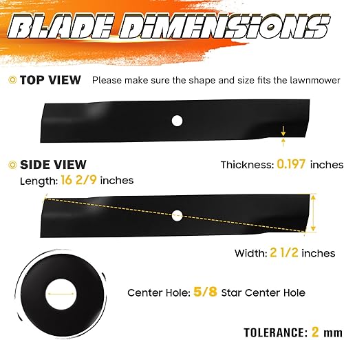 Miniatura 4 de Cortacésped Hi Lift Blades para Ferris IS1500Z 5020843S 1520843 A48184SM 1-7036 7017036 7077378 Gravely 00273000 04919100 Bobcat 112111-01 277 22543