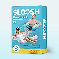 Vista 8 de SLOOSH 2 Packs Hammock Pool Floats Adults, 4-in-1 Multi-Purpose Inflatable Pool Floats PVC Water Hammock Lounge Floaties