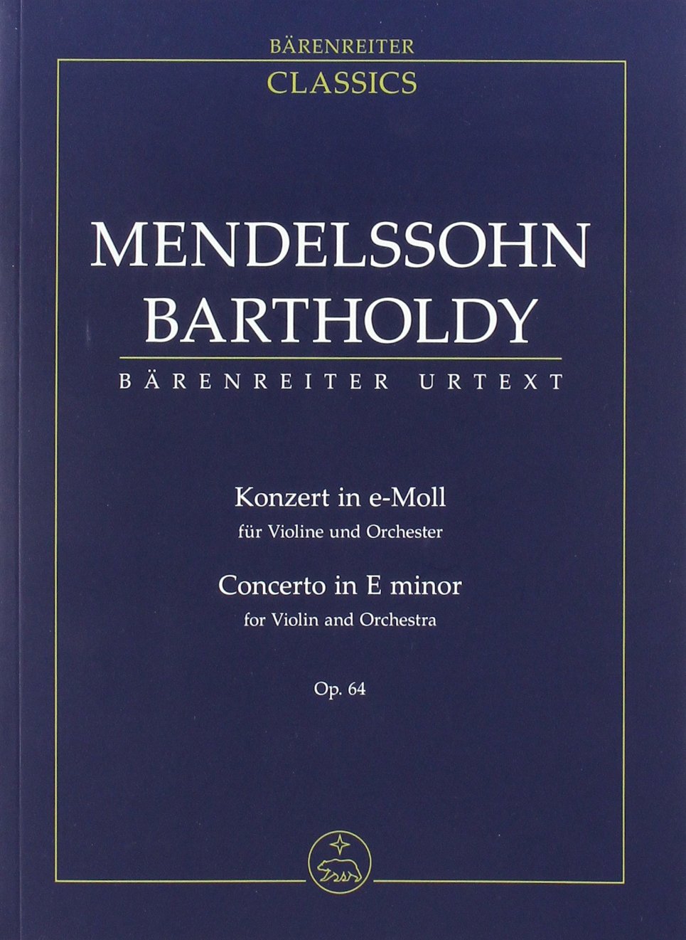 Violinkonzert e-Moll op.64, Studienpartitur der 2. Fassung. Concerto in E minor for Violin and Orchestra
