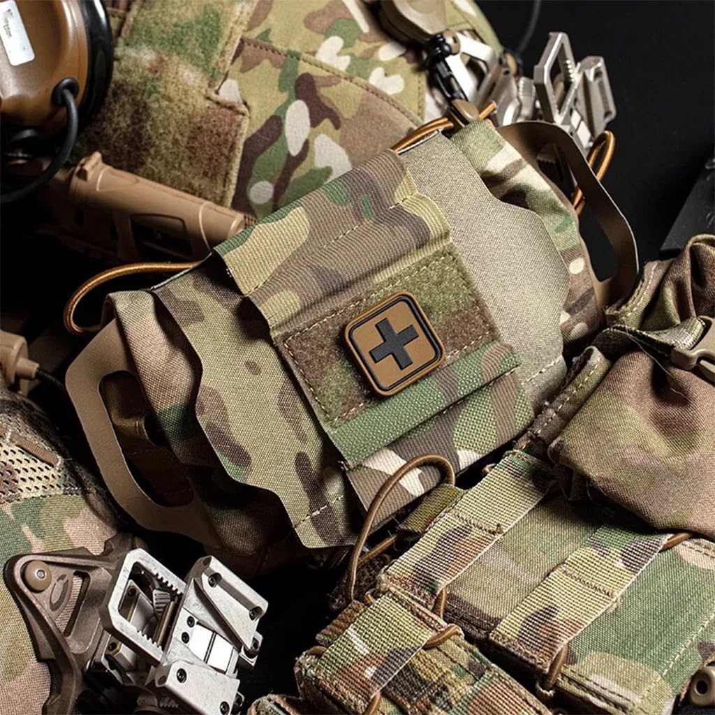 WLXW Taktische Erste-Hilfe-Tasche MOLLE-Medizintasche IFAK-Ausziehbarer Medizin-Organizer Tourniquet-Tasche Holster Die Tourniquet-Tasche Für Jagd Und Airsoft(RG)